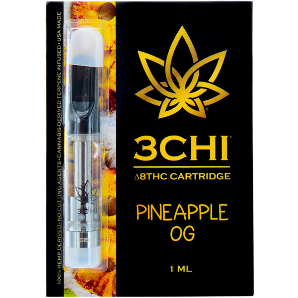 3Chi Delta 8 Vape Cartridge Pineapple OG 1ml