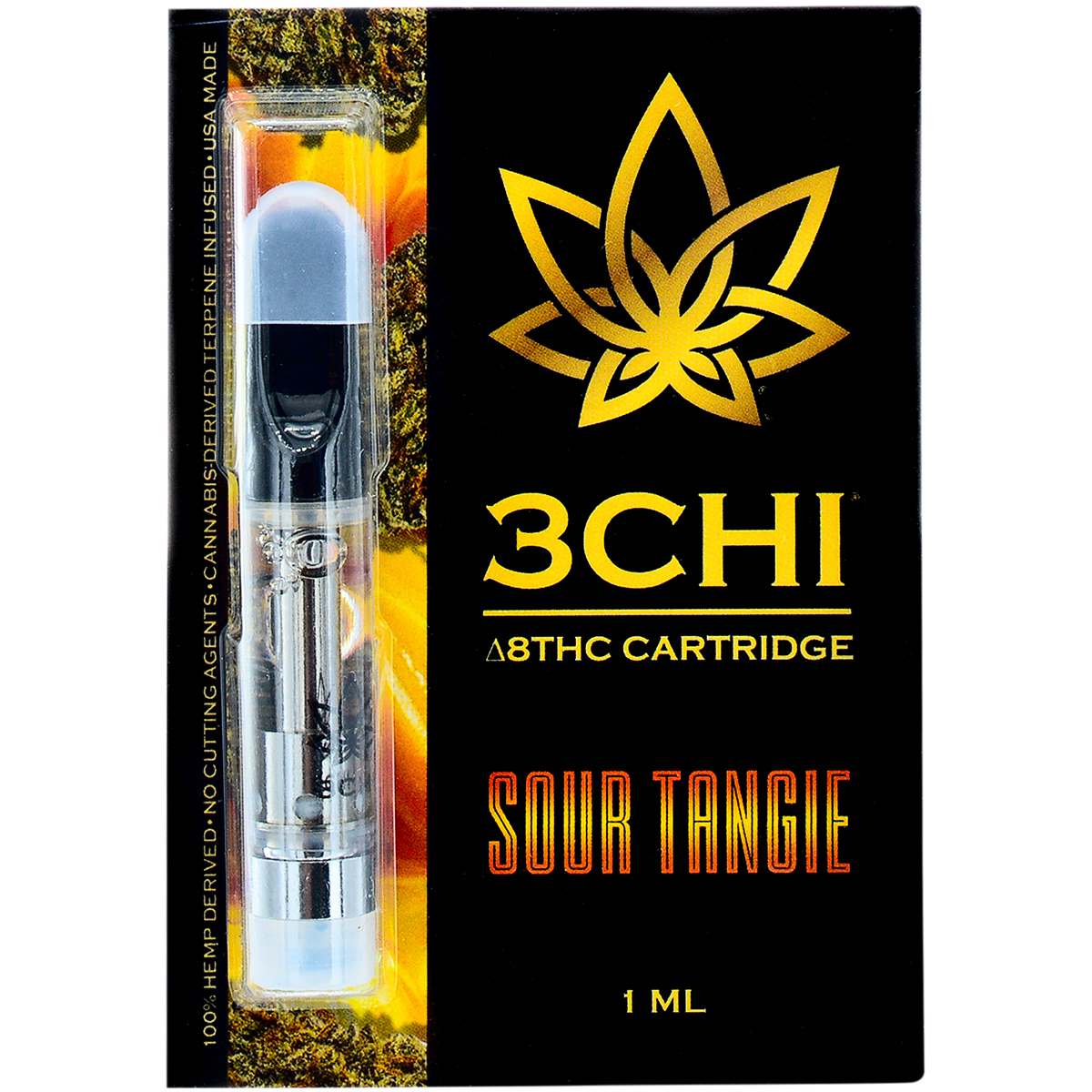 3Chi Delta 8 Vape Cartridge Sour Tangie 1ml Dr.Ganja