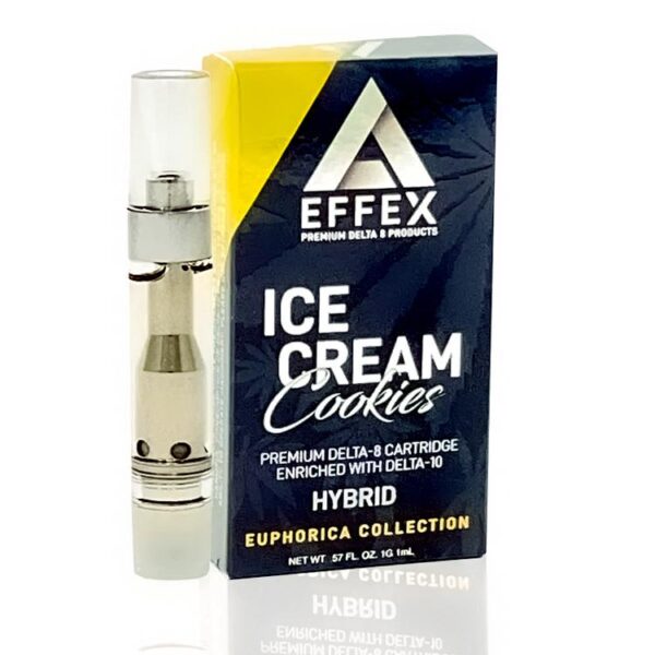 Delta Effex Delta 8 & Delta 10 Vape Cartridge Ice Cream Cookies 1g