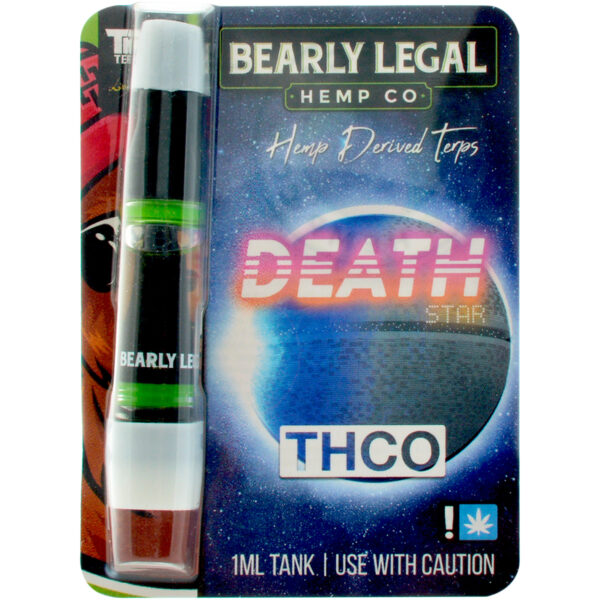 Bearly Legal Hemp THC-O Vape Cartridge Death Star 1ml