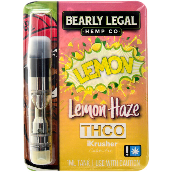 Bearly Legal Hemp THC-O Vape Cartridge Lemon Haze 1ml