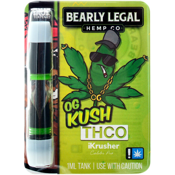 Bearly Legal Hemp THC-O Vape Cartridge OG Kush 1ml