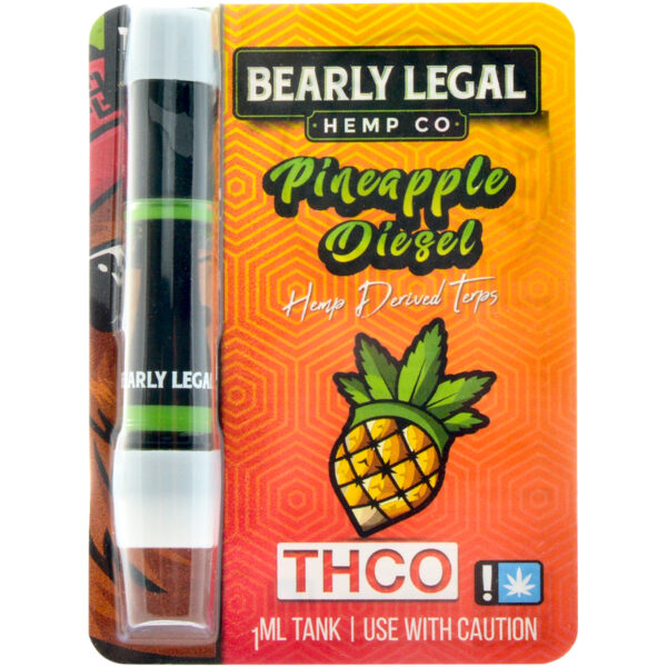 Bearly Legal Hemp THC-O Vape Cartridge Pineapple Diesel 1ml