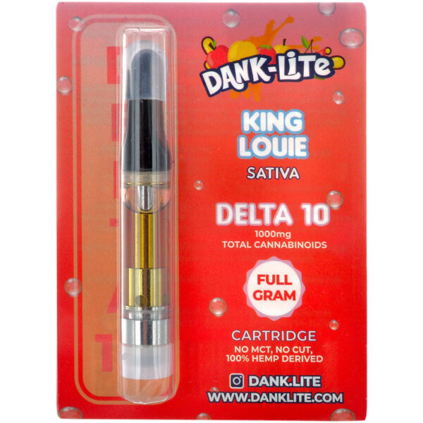 Dank Lite Delta 8 & Delta 10 Vape Cartridge King Louie 1g