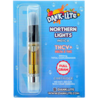 Dank Lite Delta 8 & THCV Vape Cartridge Northern Lights 1g