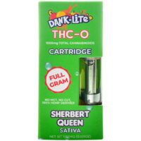 Dank Lite THC-O Vape Cartridge Sherbert Queen 1g