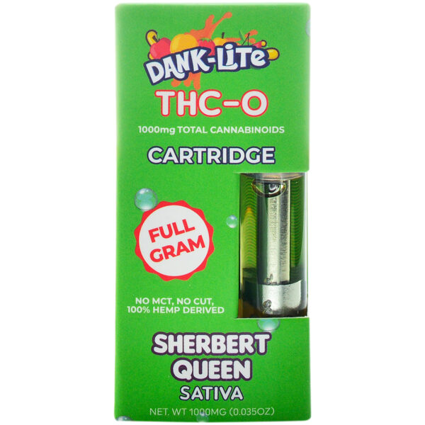 Dank Lite THC-O Vape Cartridge Sherbert Queen 1g