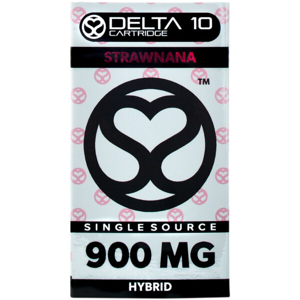 Single Source Delta 8 & Delta 10 Vape Cartridge Strawnana 1g