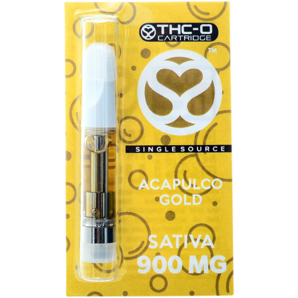 Single Source Delta 8 & THC-O Vape Cartridge Acapulco Gold 1g