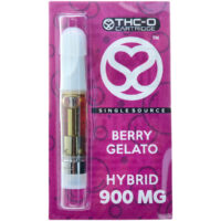 Single Source Delta 8 & THC-O Vape Cartridge Berry Gelato 1g