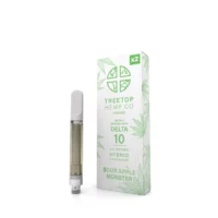 Tree Top Hemp Co Delta 8 & Delta 10 Vape Cartridge Sour Apple Monster 1.5g