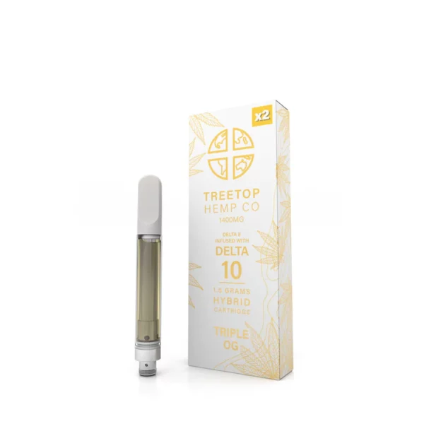 Tree Top Hemp Co Delta 8 & Delta 10 Vape Cartridge Triple OG 1.5g