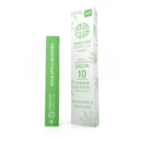 Tree Top Hemp Co Delta 8 & Delta 10 Vape Pen Sour Apple Monster 2g