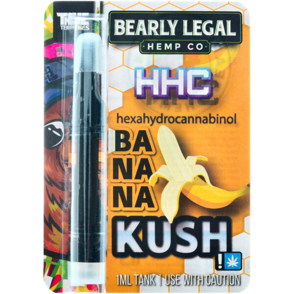 Bearly Legal Hemp HHC Vape Cartridge Banana Kush 1ml Dr.Ganja