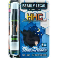 Bearly Legal Hemp HHC Vape Cartridge Blue Dream 1ml