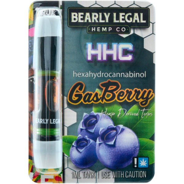 Bearly Legal Hemp HHC Vape Cartridge Gas Berry 1ml