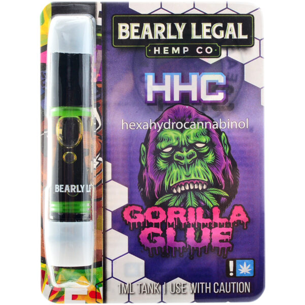 Bearly Legal Hemp HHC Vape Cartridge Gorilla Glue 1ml