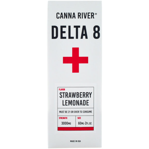 Canna River Delta 8 Tincture Strawberry Lemonade 3000mg 60ml