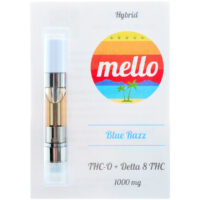 Melo Delta 8 & THC-O Vape Cartridge Blue Razz 1g