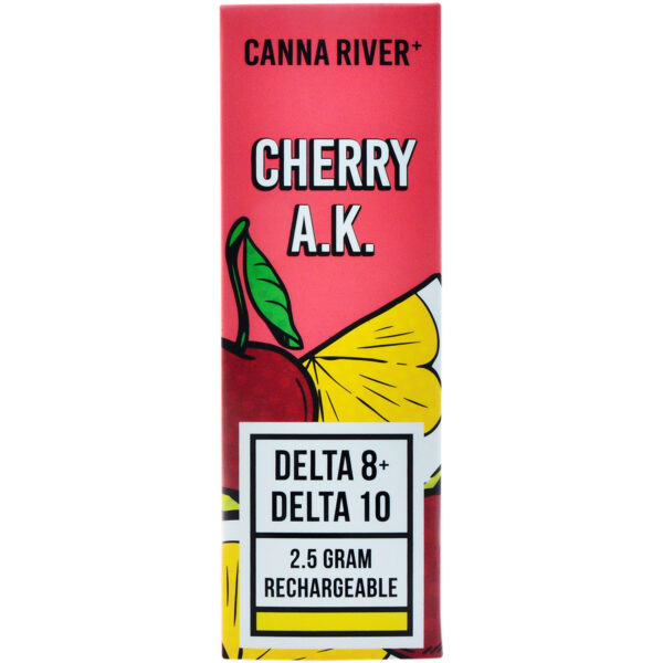 Canna River Delta 8 & Delta 10 Disposable Vape Pen Cherry AK 2.5g