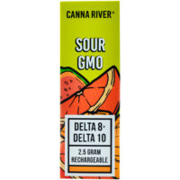 Canna River Delta 8 & Delta 10 Disposable Vape Pen Sour GMO 2.5g