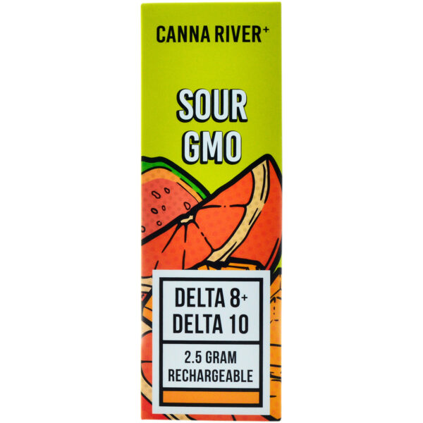 Canna River Delta 8 & Delta 10 Disposable Vape Pen Sour GMO 2.5g