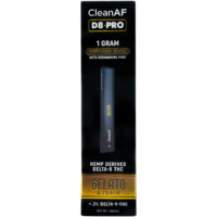 CleanAF Delta 8 Disposable Vape Pen Gelato 1g