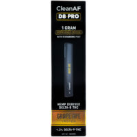 CleanAF Delta 8 Disposable Vape Pen Grape Ape 1g