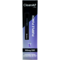 CleanAF Puff CBD Vape Pen Purple Punch 100mg