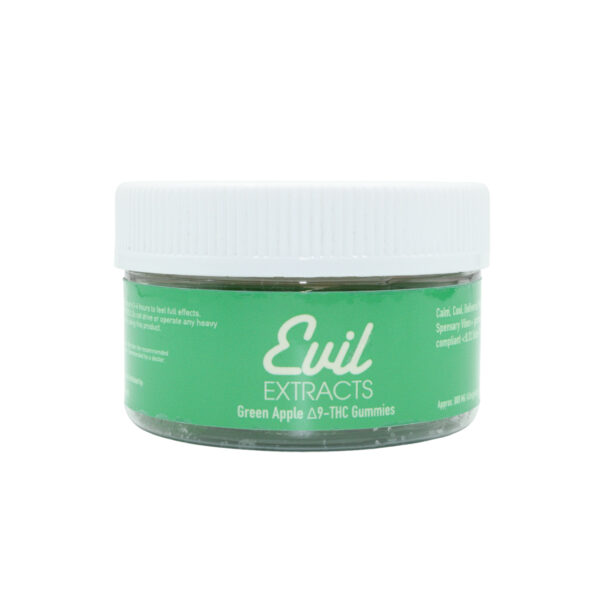 Evil Extracts CBD Delta 9 Gummies Green Apple 880mg 20ct