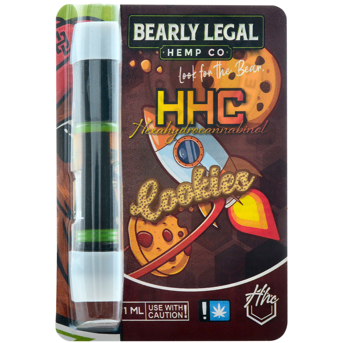 Bearly Legal Hemp HHC Vape Cartridge Cookies 1ml Dr.Ganja