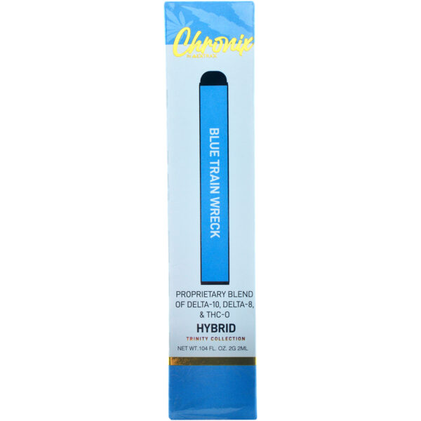 Delta Extrax Delta 8, Delta 10 & THC-O Disposable Vape Pen Blue Train Wreck 2g