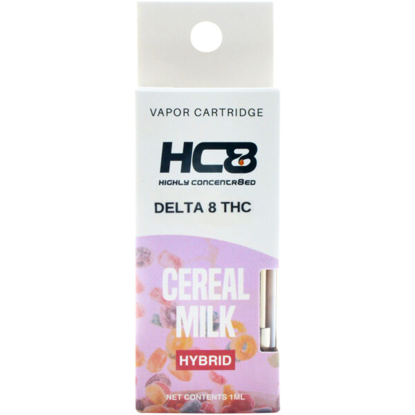 Highly Concentr8ed Delta 8 Vape Cartridge Cereal Milk 1ml