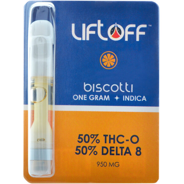 Lift Off Delta 8 & THC-O Vape Cartridge Biscotti 1g