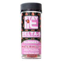 Single Source StayLit Delta 9 Gummies Watermelon 250mg 10ct