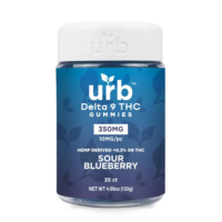 Urb Delta 9 Gummies Sour Blueberry 350mg 35ct