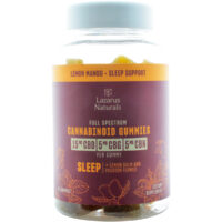 Lazarus Naturals Full Spectrum Cannabinoid Sleep Gummies Lemon Mango 1000mg 40ct