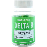 Canna River CBD & Delta 9 Gummies Crazy Apple 200mg 20ct