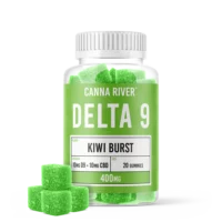 Canna River CBD & Delta 9 Gummies Kiwi Burst 400mg 20ct