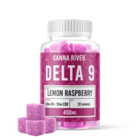 Canna River CBD & Delta 9 Gummies Lemon Raspberry 400mg 20ct