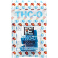 Single Source THC-O Gummies Blue Razz 500mg 10ct