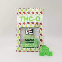 Single Source THC-O Gummies Green Apple 500mg 10ct