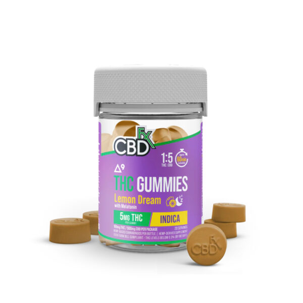 CBDfx CBD & Delta 9 Gummies Lemon Dream 600mg 20ct