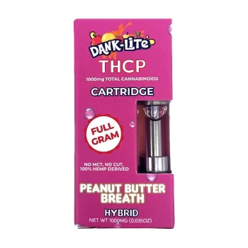 Dank Lite THCP & THC-O Vape Cartridge Peanut Butter Breath 1g