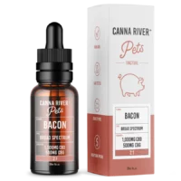 Canna River Broad Spectrum CBD CBG Pet Oil Tincture Bacon 1500mg 30ml