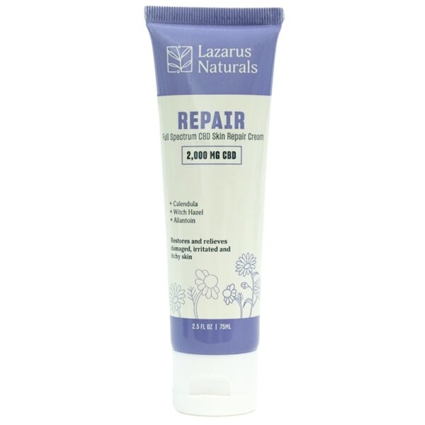 Lazarus Naturals Full Spectrum CBD Skin Repair Cream 2000mg 2.5oz