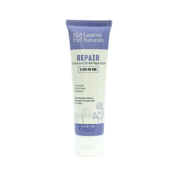 Lazarus Naturals Full Spectrum CBD Skin Repair Cream 2000mg 2.5oz