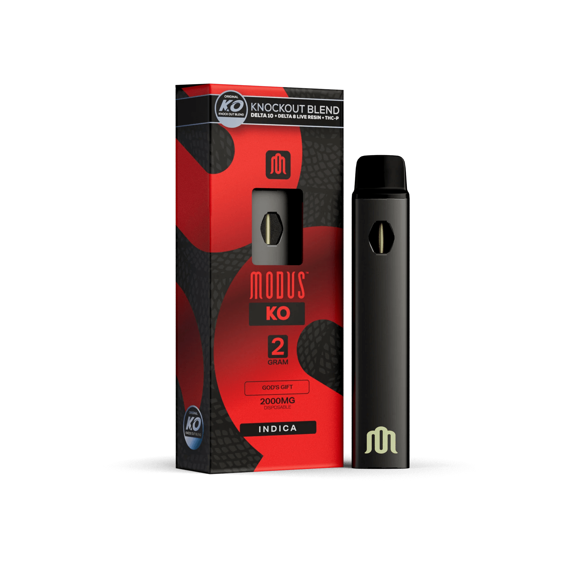 Modus Knockout Blend Disposable Vape Pen God's Gift 2g Dr.Ganja