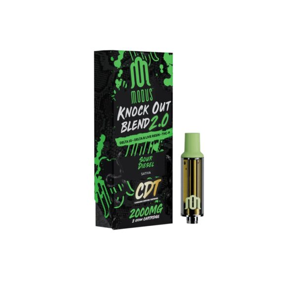 Modus Knockout Blend Vape Cartridge Sour Diesel 2g