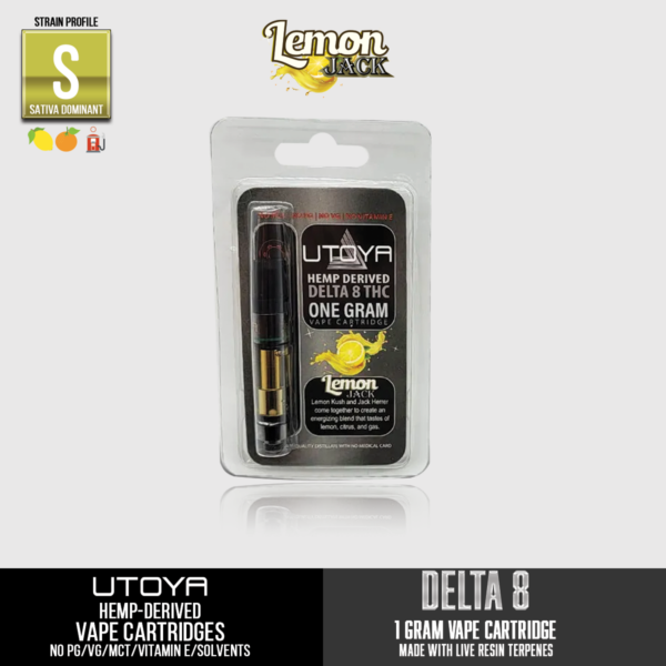 Utoya Delta 8 Vape Cartridge Lemon Jack 1ml
